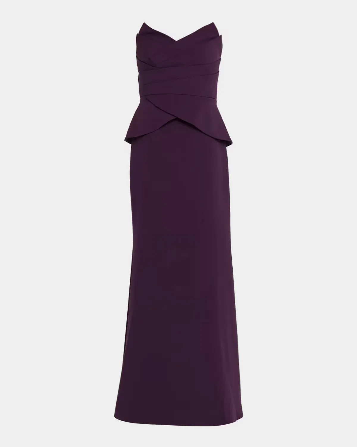 Lucinda Strapless Peplum Mermaid Gown