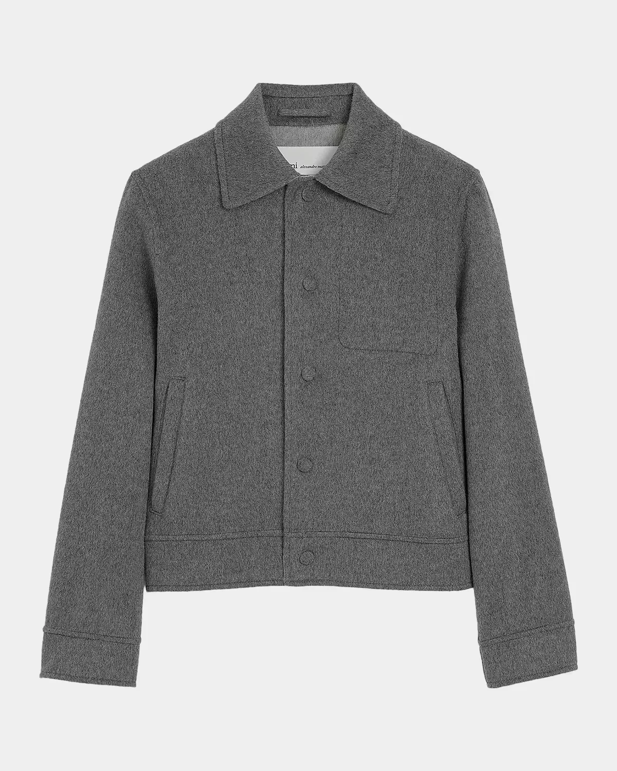 Wool-Cashmere Boxy Jacket by Ami Paris