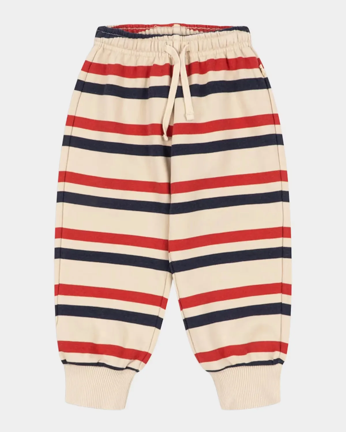 Loupy Striped Cotton Fleece Pants by Konges Slojd