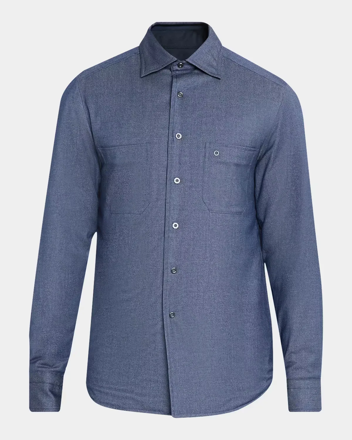 Reversible Denim-Effect Overshirt by Stefano Ricci