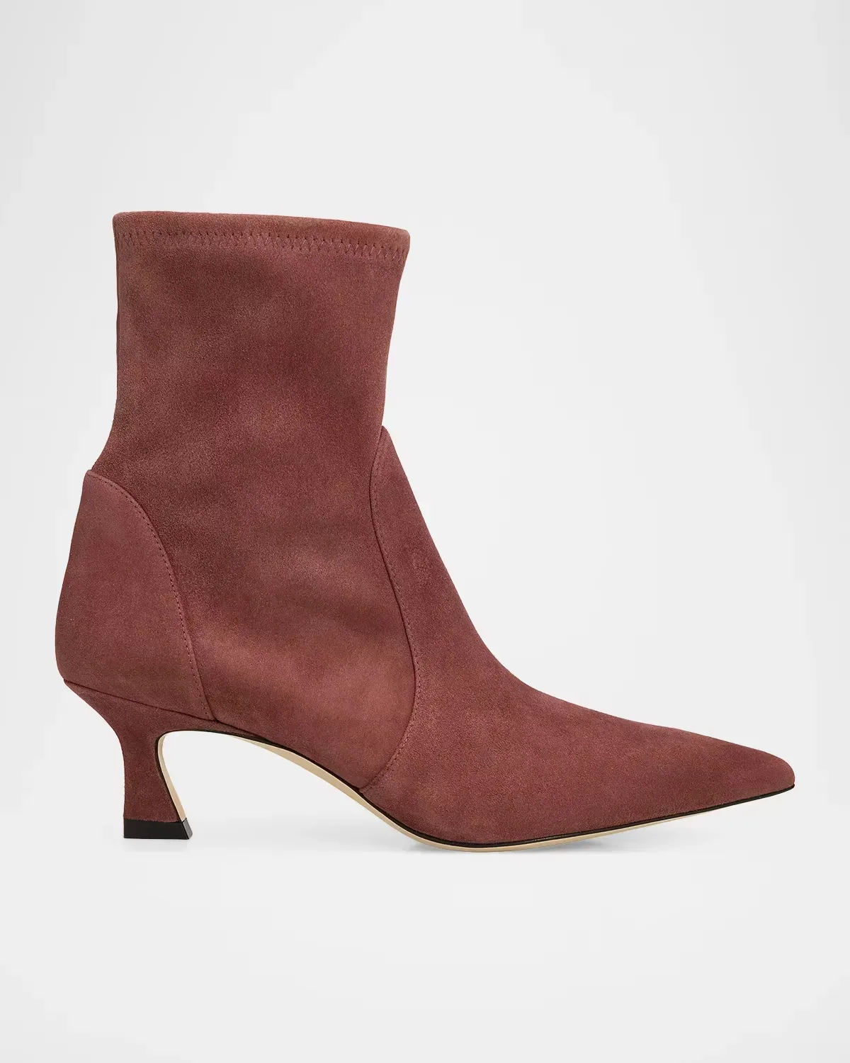 50mm Vinnie Stretch Suede Booties