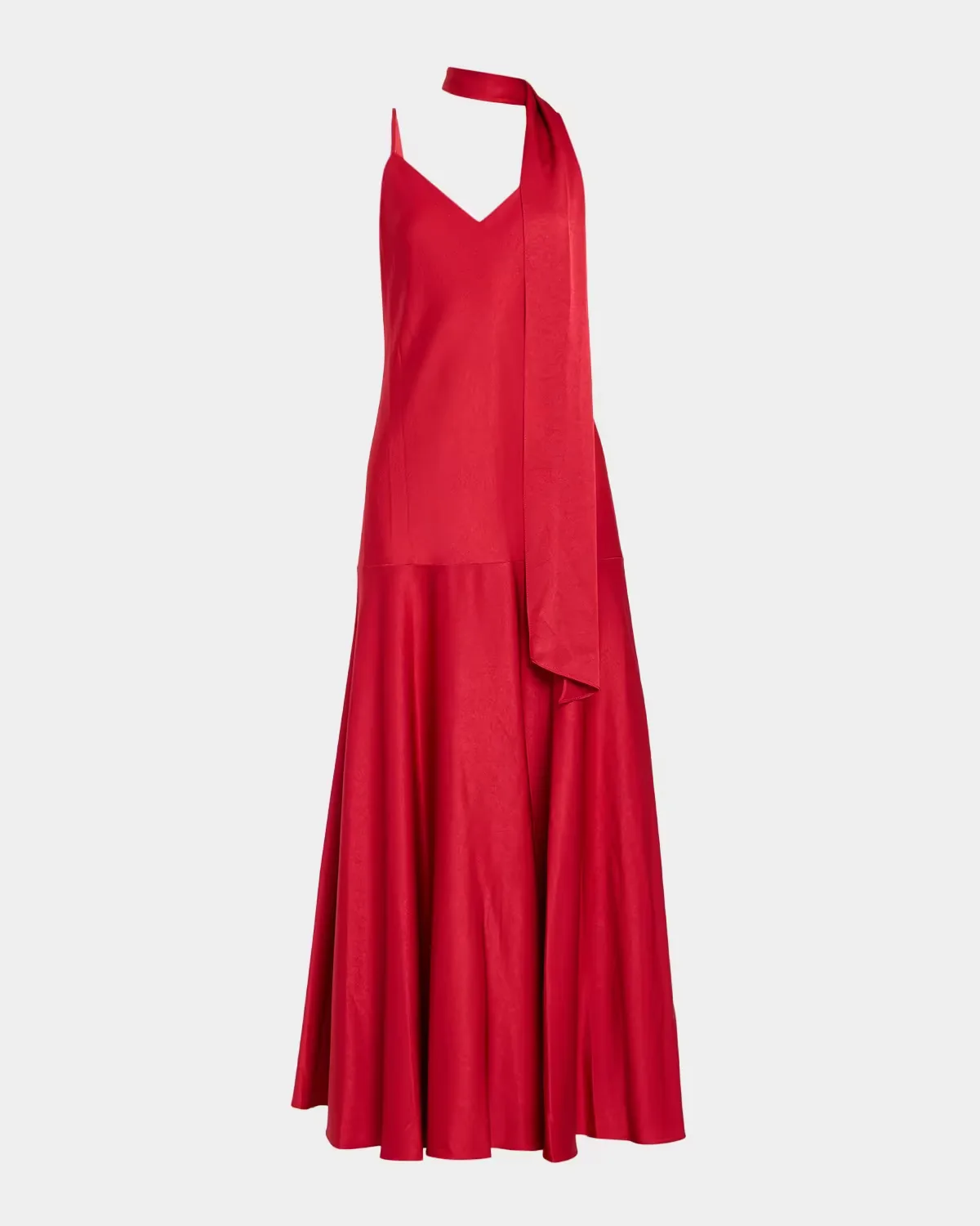 Leona V-Neck Scarf Maxi Dress by Ungaro
