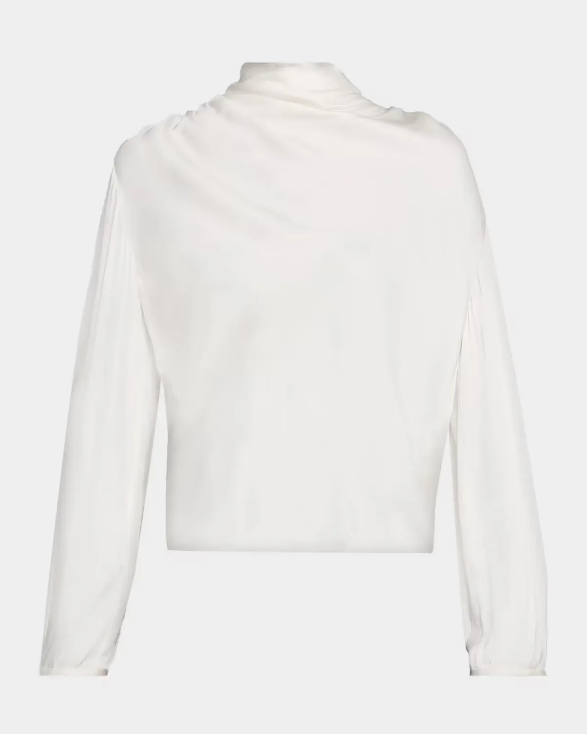 Draped Cowl-Neck Blouse by Vince