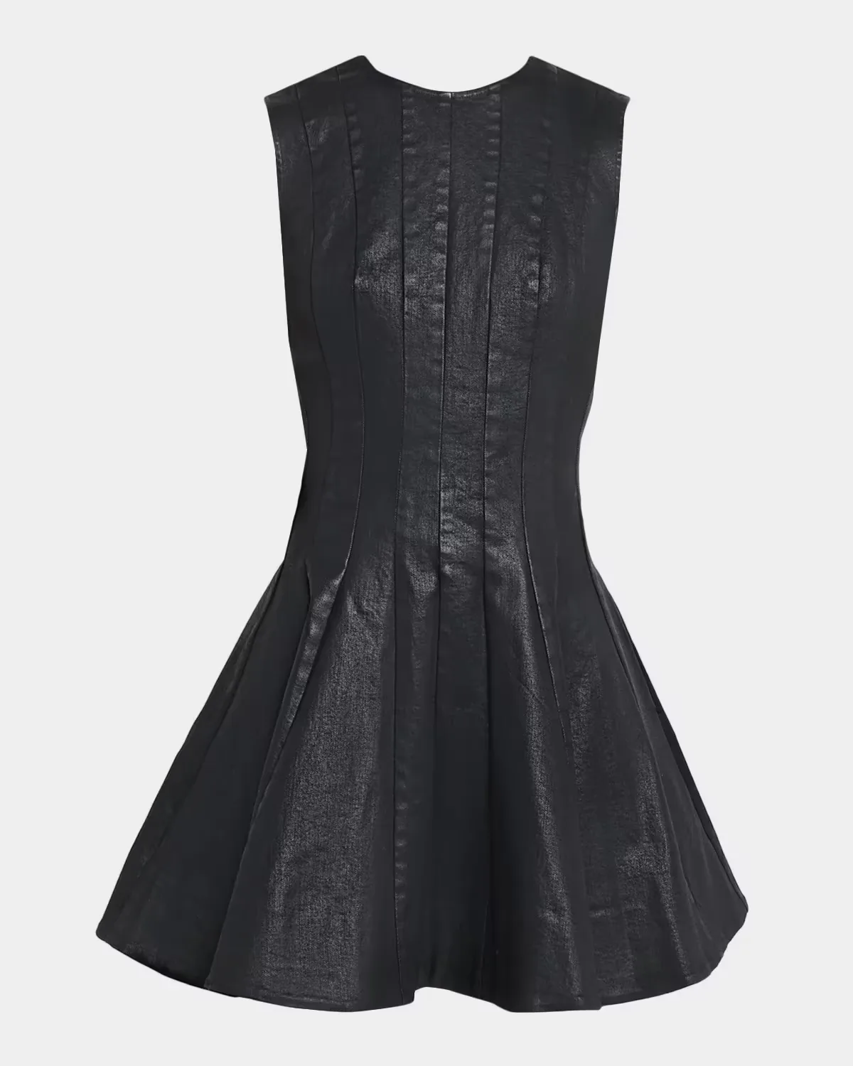 Delfie Coated Cotton Mini Dress by SIMKHAI