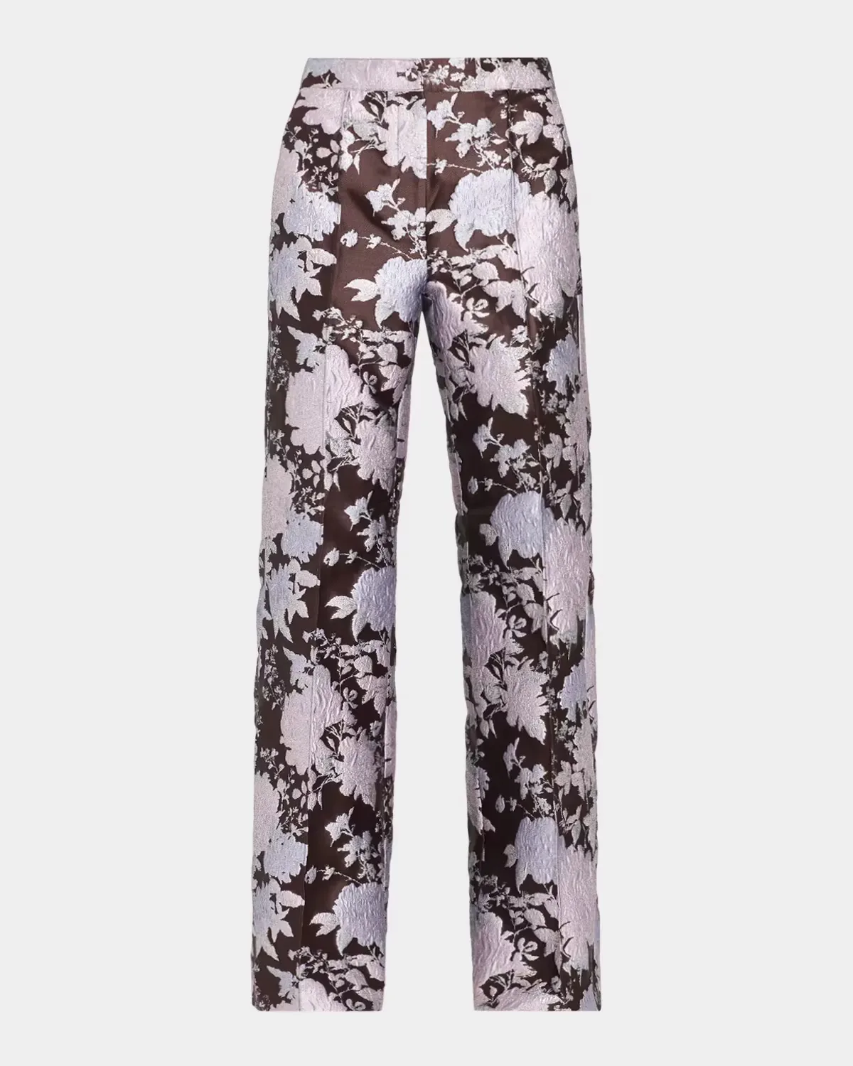 Alette Floral Brocade Wide-Leg Pants by AKNVAS