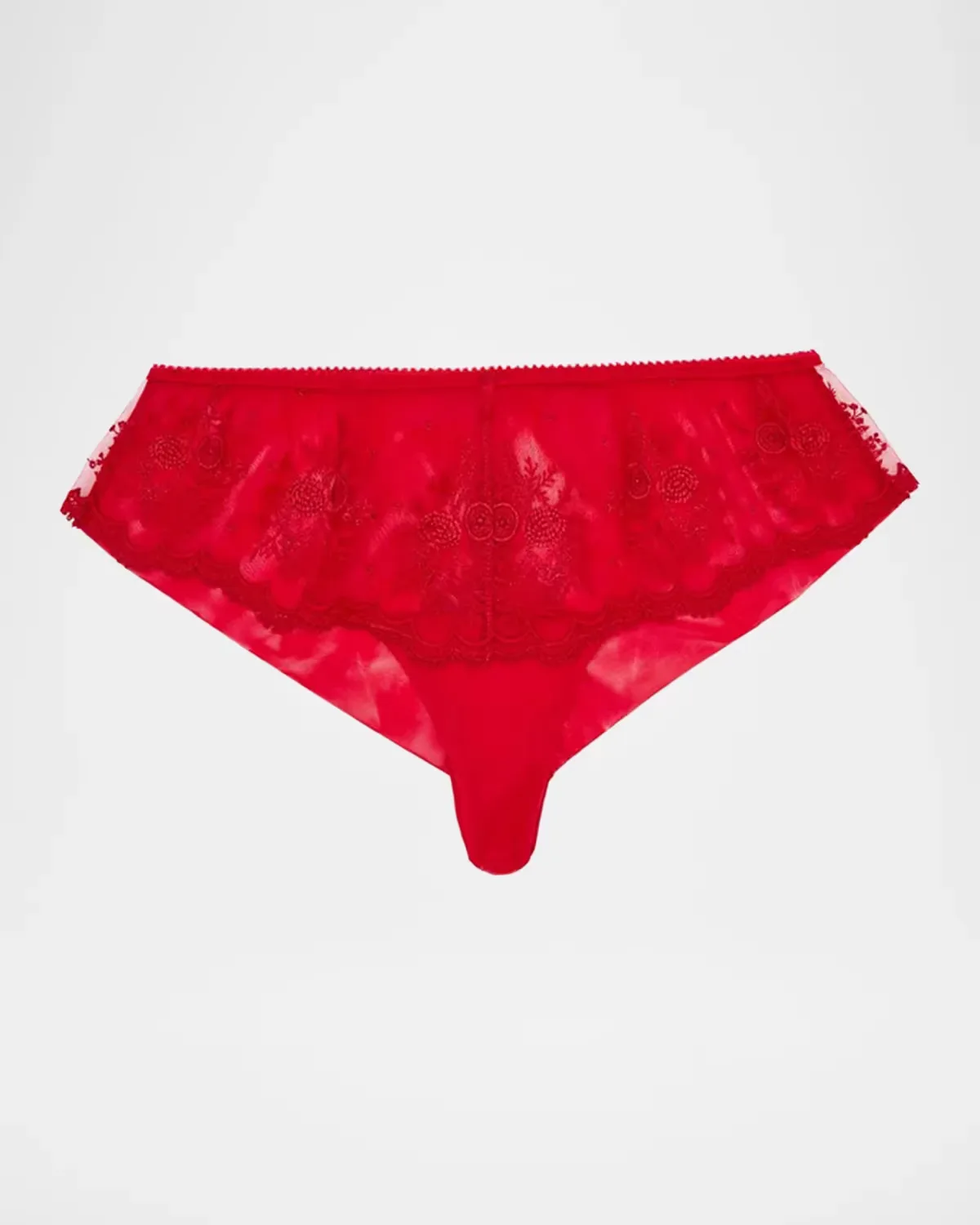 Intrigue Embroidered Tulle Boyshorts by Simone Prle