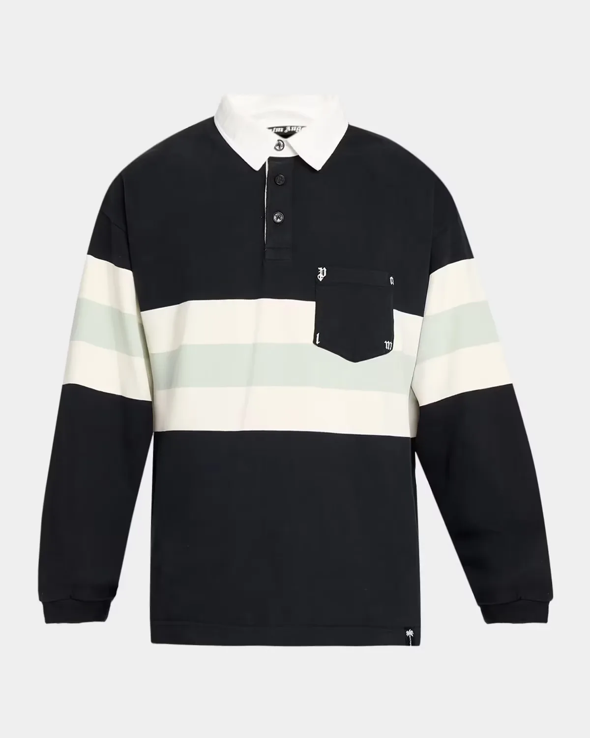 Palm Type Cotton Polo Shirt by Palm Angels
