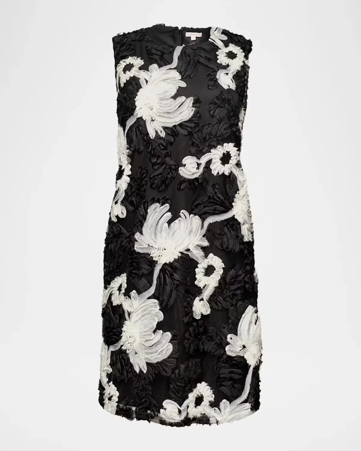 Lily Floral-Embroidered Mini Shift Dress by Frances Valentine