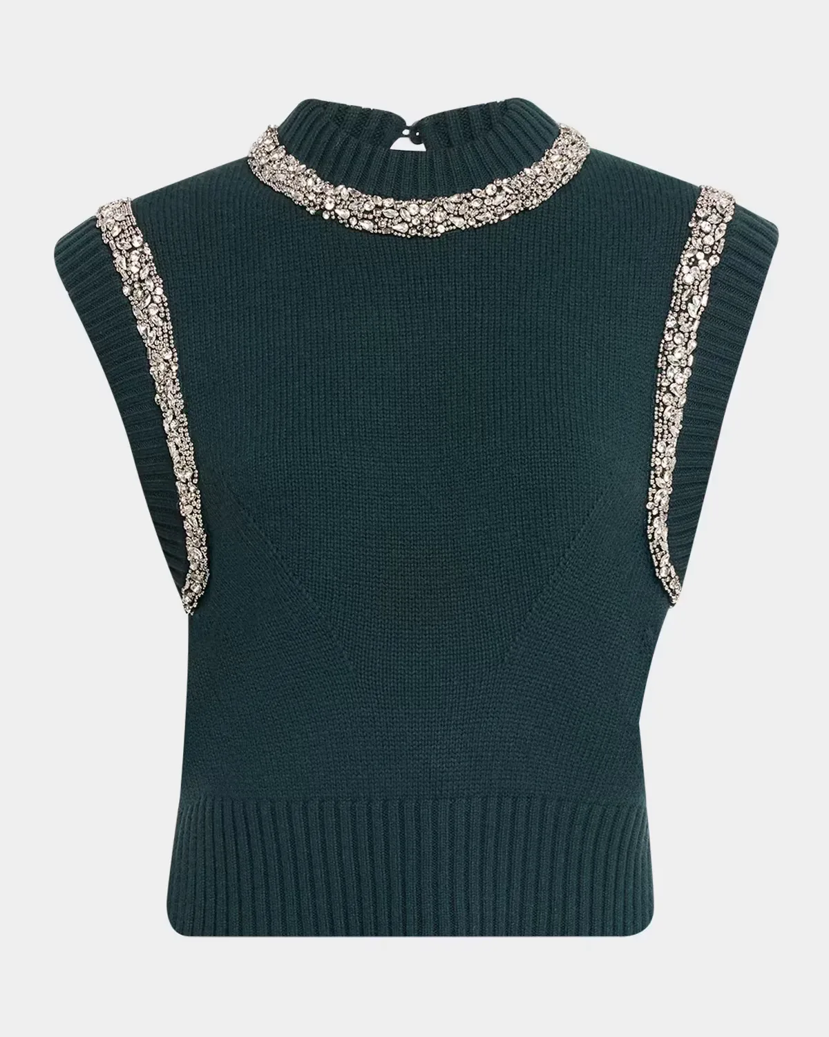 Joanae Crystal-Embellished Wool-Cashmere Top by SIMKHAI
