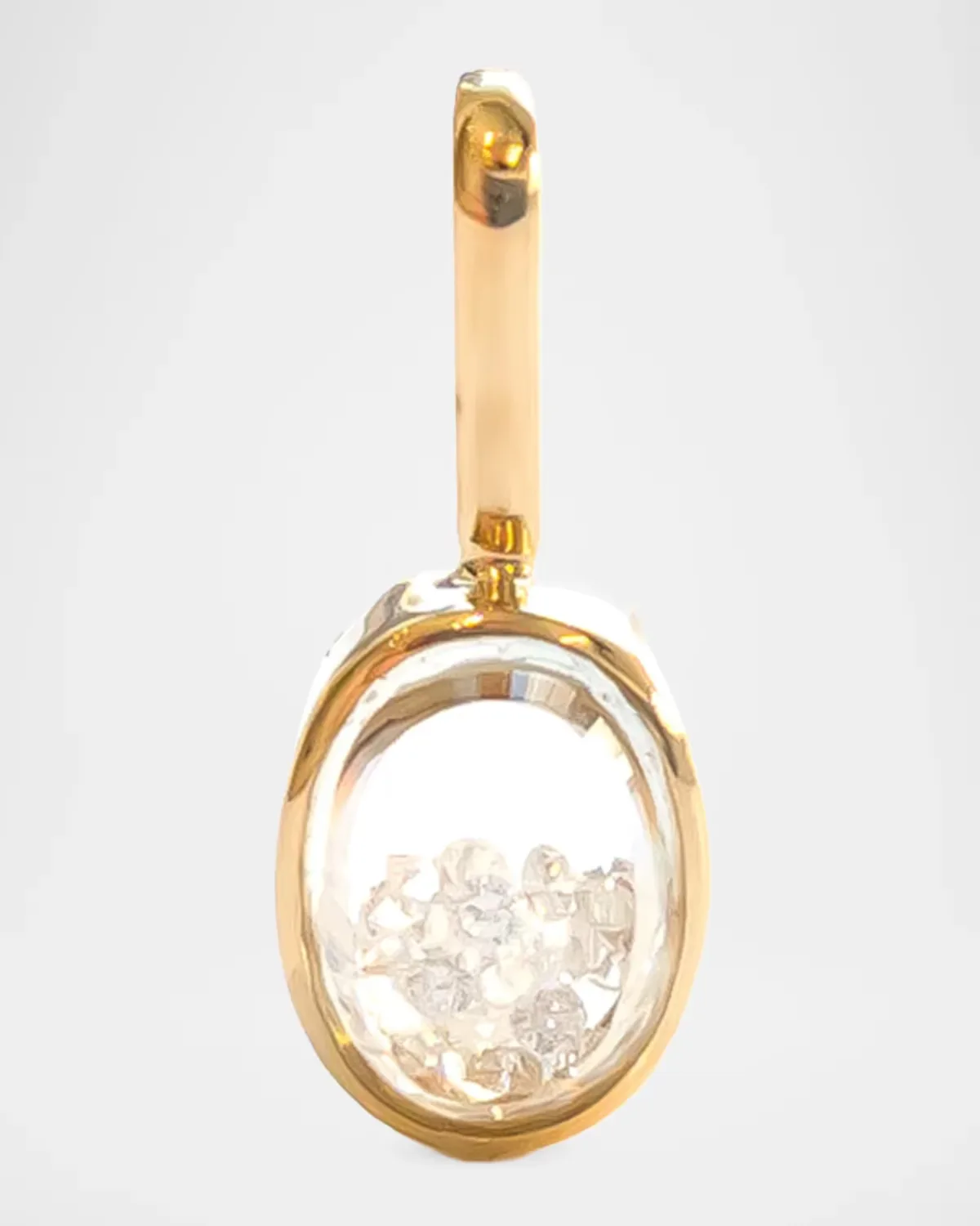 18K Yellow Gold and 0.24 TCW Diamond Pendant by Moritz Glik