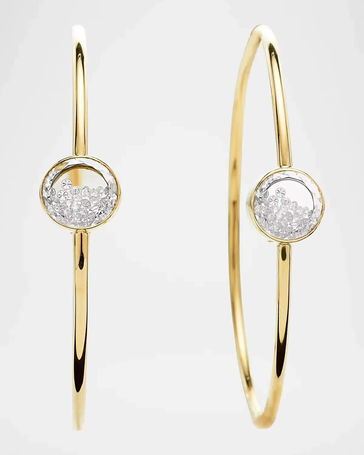 Aro 18K Yellow Gold and 0.72 TCW Diamond Hoop Earrings by Moritz Glik
