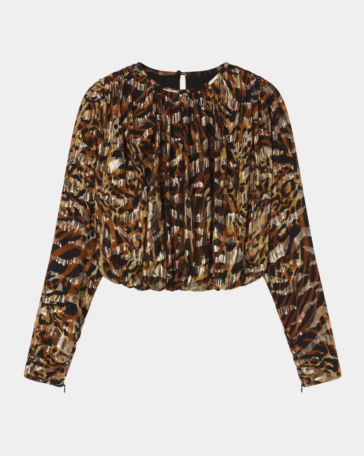 The Pleated Bubble Blouse by FRAME