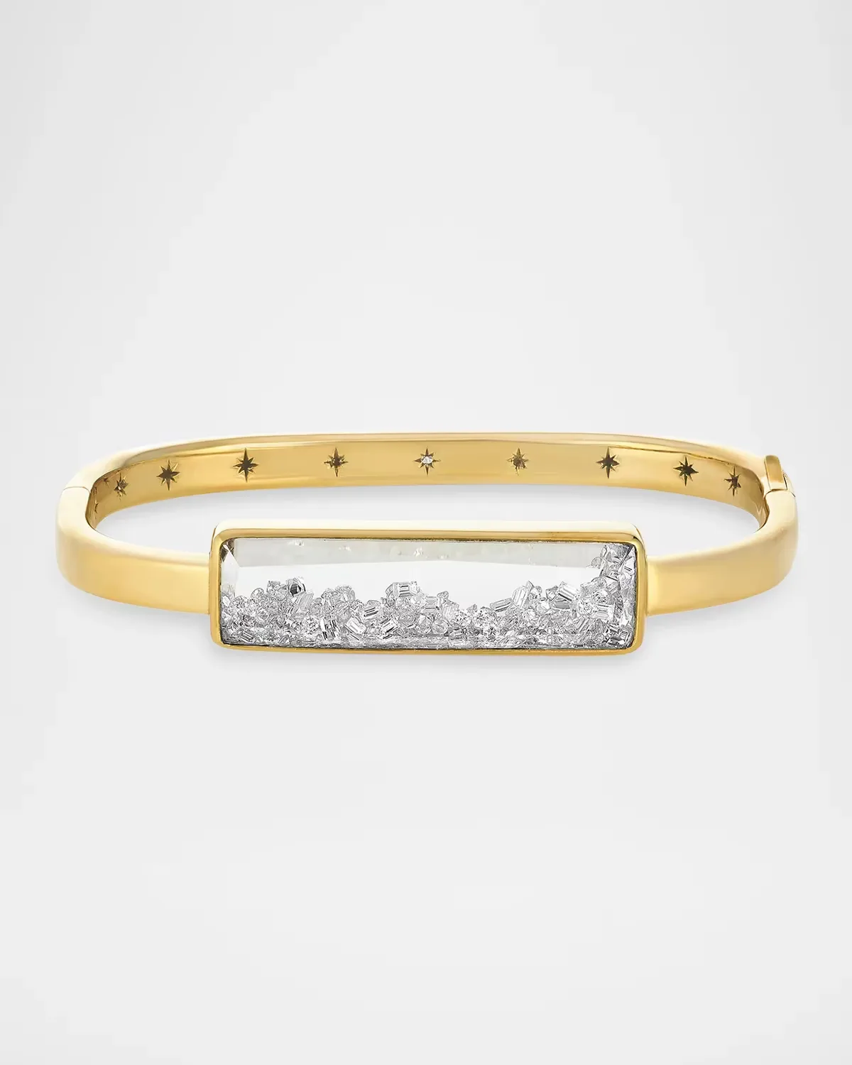 18K Yellow Gold and 2.00 TCW Diamond Shaker Bracelet by Moritz Glik