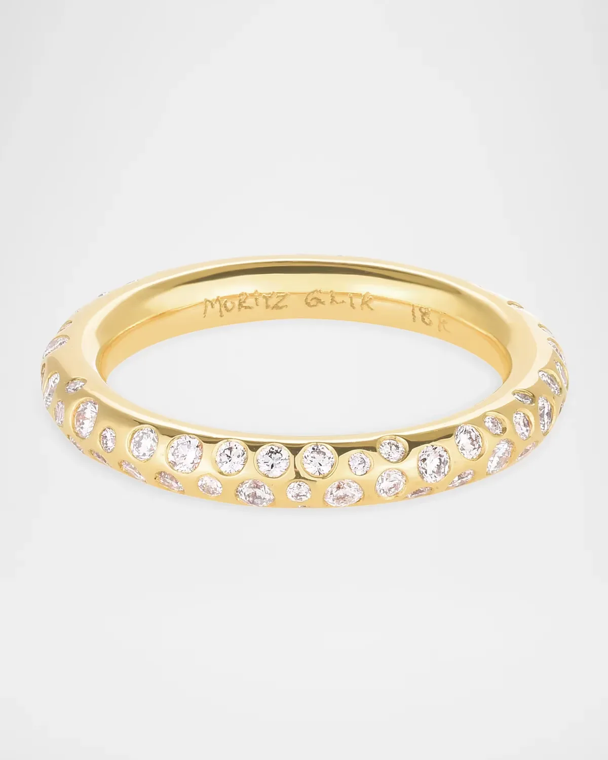 18K Yellow Gold and 1.14 TCW Diamond Ring by Moritz Glik