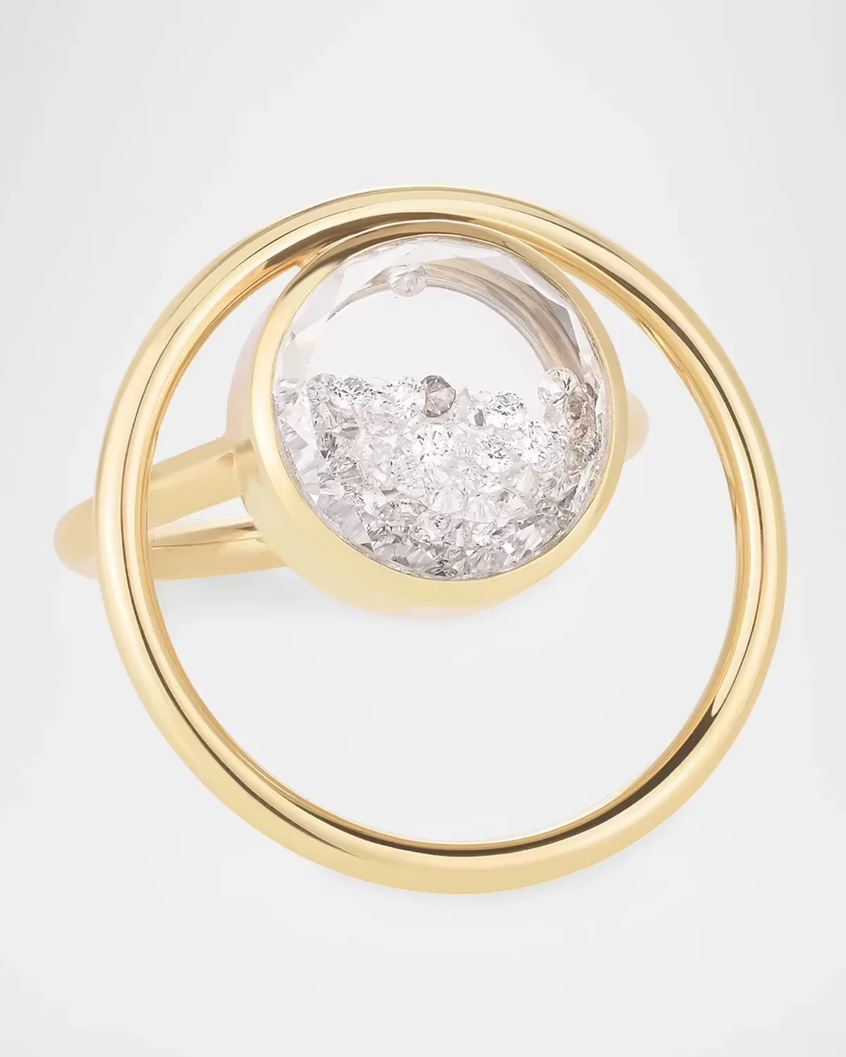 Circo 18K Yellow Gold and 0.77 TCW Diamond Shaker Ring by Moritz Glik