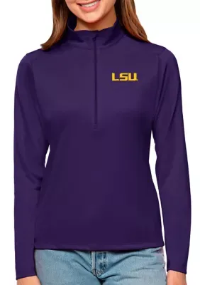 NCAA LSU Tigers Tribute Quarter-Zip Pullover Top by Antigua