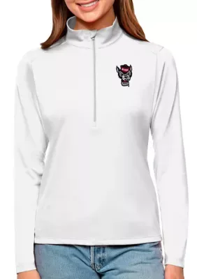 NCAA NC State Wolfpack Tribute Quarter-Zip Pullover Top by Antigua