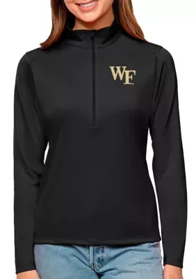 NCAA Wake Forest Demon Deacons Tribute Quarter-Zip Pullover Top by Antigua