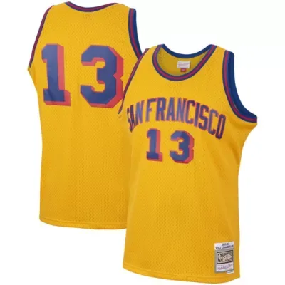 Hardwood Classic Teams Wilt Chamberlain San Francisco Warriors 1962/63 Hardwood Classics Swingman Jersey by Mitchell & Ness