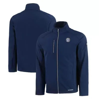 NCAA SEC Gear Evoke Eco Softshell Recycled Full-Zip Jacket by Cutter & Buck