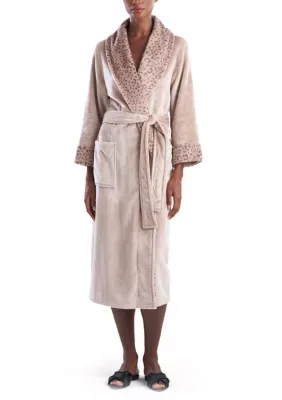 N by Natori Plush Lynx Robe