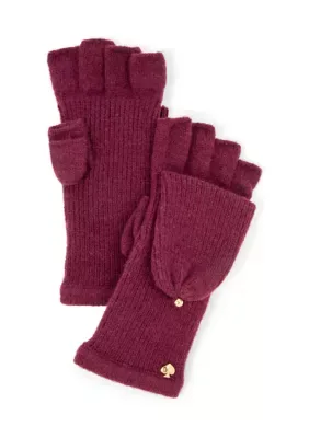 Knit Pop-Top Mittens by kate spade
