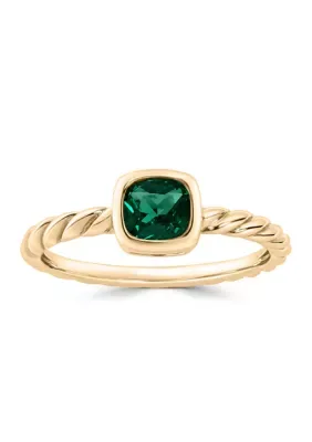 Fine Plated Cubic Zirconia Twist Band Ring by Belk Silverworks