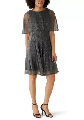 Capelet Shimmer Dress by Maison Tara