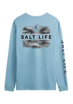 Legacy Camo Badge Long Sleeve T-Shirt by Salt Life