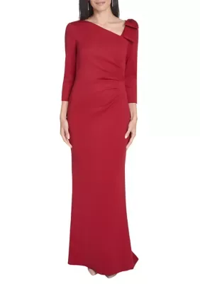 Three-Quarter Bow Shoulder Gown by Jessica Howard
