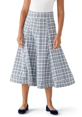 Plaid Circle Skirt by Crown & Ivy