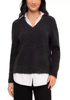 Layered Sweater by Karen Kane