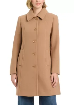 Tailored Single Breasted Wool Coat