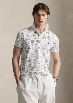 Custom Slim Fit Nautical Mesh Polo Shirt by Polo Ralph Lauren