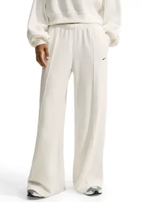 Studio Fleece Medium-Weight Plush Mid-Rise Wide-Leg Pants by Nike