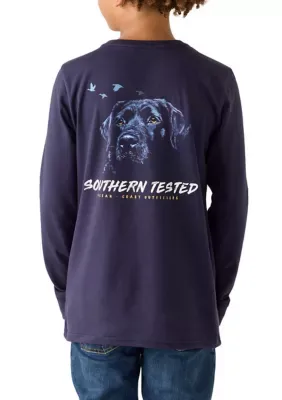 Long Sleeve Southern Dog Graphic T-Shirt by Ocean  Coast