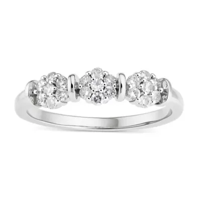 Sterling Silver Diamond Floral Ring - 1/3 TDW by Kylie Harper