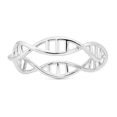 Sterling Silver This Is Me Chromosome Eternity Band Ring by Kylie Harper