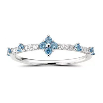 Sterling Silver Petite Clover Stackable Ring by Kylie Harper