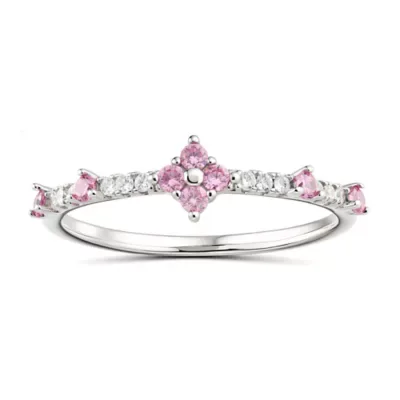 Sterling Silver Petite Clover Stackable Ring