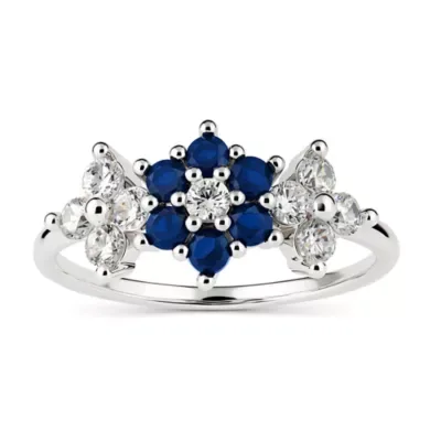 Sterling Silver Petite Floral Ring