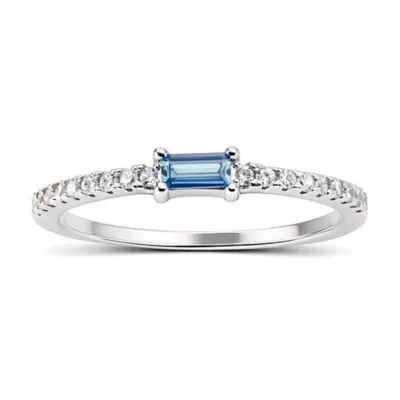 Sterling Silver Petite East/West Baguette-Cut Ring by Kylie Harper