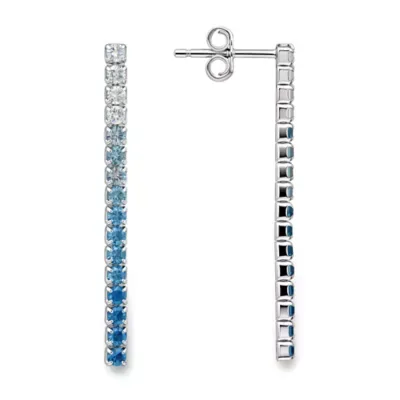 Sterling Silver Linear Drop Earrings by Kylie Harper