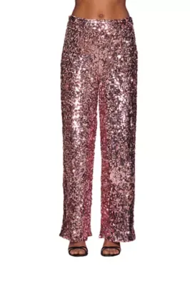 Illy Wide Leg Sequin Pants by Alexia Admor