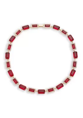 Lauren Ralph Lauren Siam Baguette Collar Necklace, 17 In
