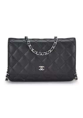 Chanel Caviar Quilted Mini Wallet on Chain WOC by What Goes Around Comes Around