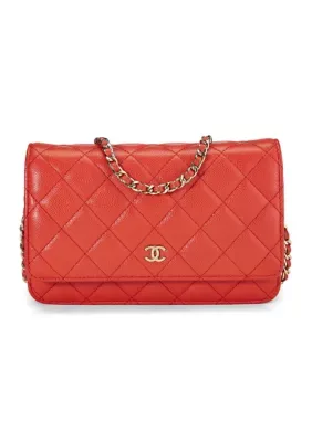 Chanel Caviar Quilted Wallet on Chain (WOC) by What Goes Around Comes Around