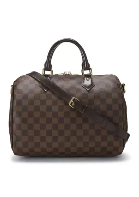 Louis Vuitton Damier Ebene Speedy Bandouliere 30 by What Goes Around Comes Around