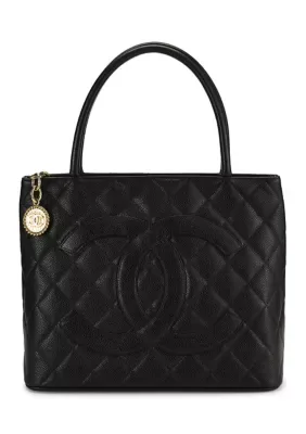Chanel Lambskin Quilted Medallion Tote by What Goes Around Comes Around