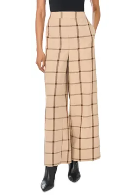 Vince Camuto Wide Leg Windowpane Pants by Vince Camuto